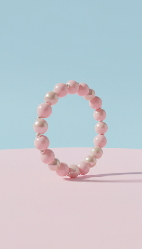 Strawberry Mousse Pearl Bracelet