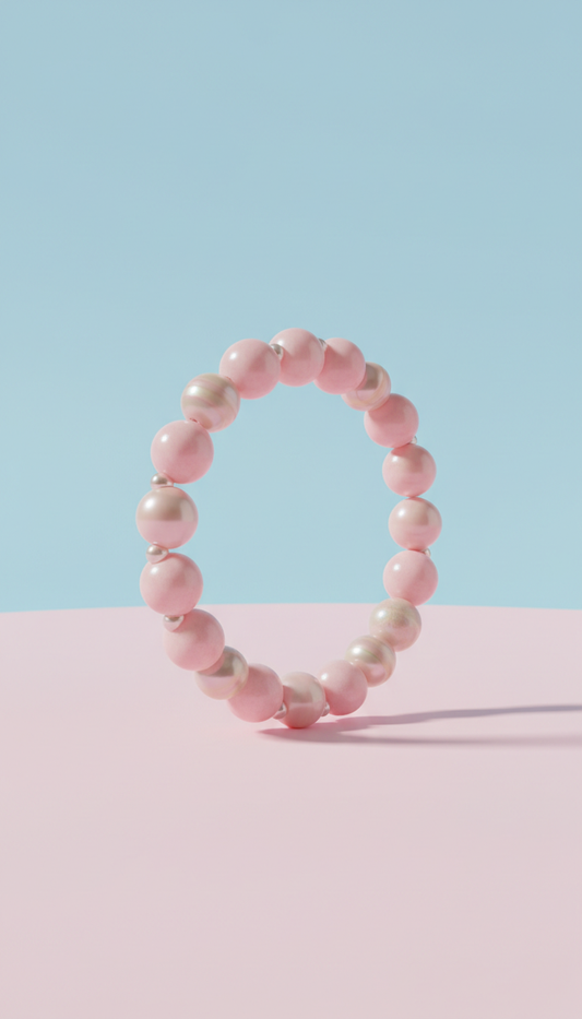 Strawberry Mousse Pearl Bracelet